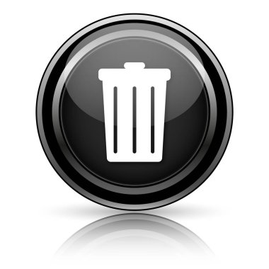 Beyaz arka planda siyah parlak simgesi