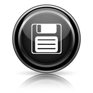 Siyah parlak simgesi