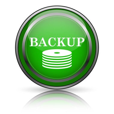 Beyaz arkaplanda parlak simge