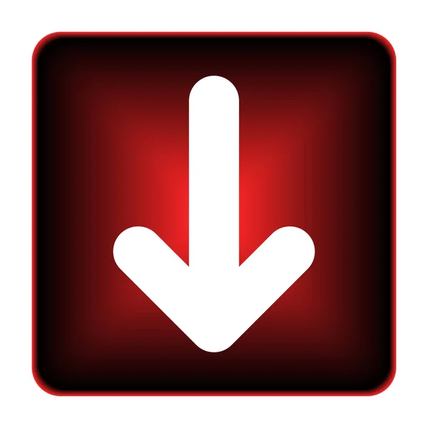 Down arrow icon — Stock Photo, Image