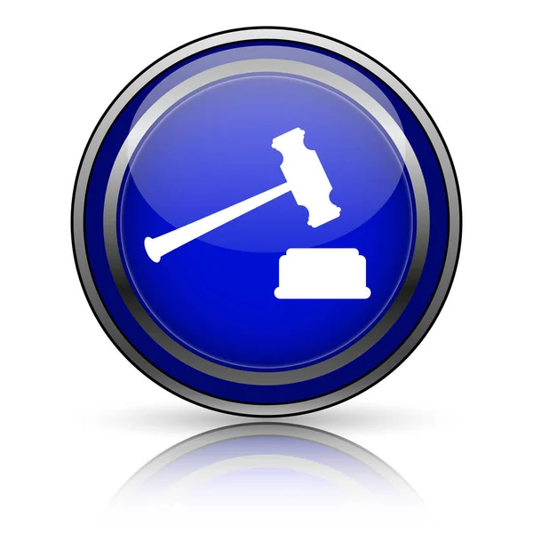 Judge hammer icon — Stock Photo, Image