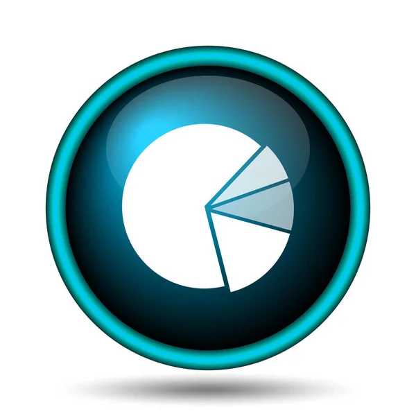 Chart Pie Icon Internet Button White Background — Stock Photo, Image
