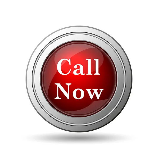 Call Now Icon Internet Button White Background — Stock Photo, Image