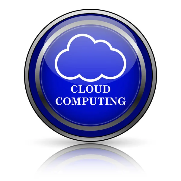 Ícone de computação em nuvem — Fotografia de Stock
