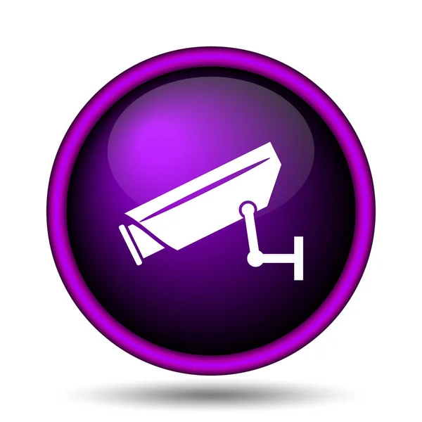 Surveillance Camera Icon Internet Button White Background — Stock Photo, Image