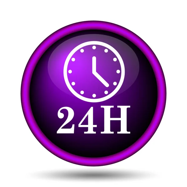 24H clock icon — Stock Photo, Image