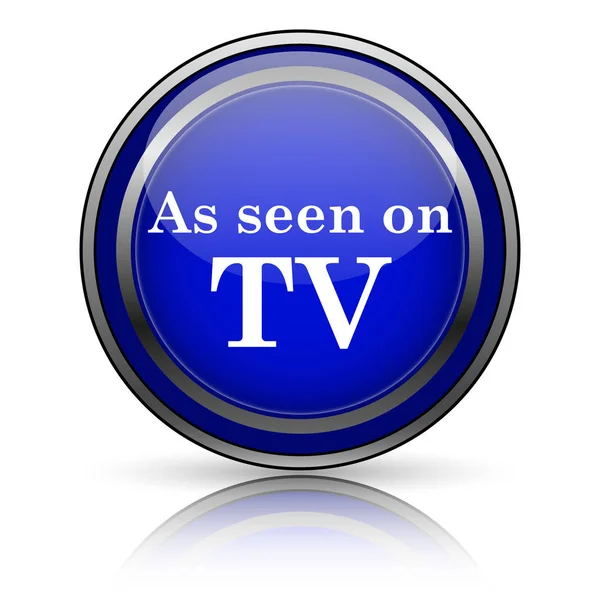 Zoals te zien op tv pictogram — Stockfoto
