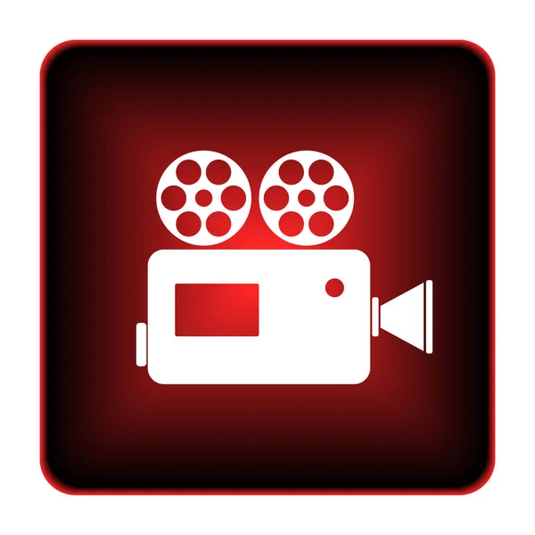 Video Camera Icon Internet Button White Background — Stock Photo, Image