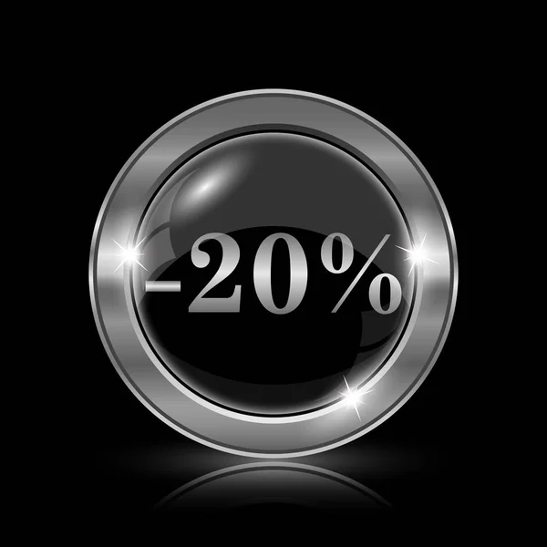 20 percent discount icon — Stock Photo, Image