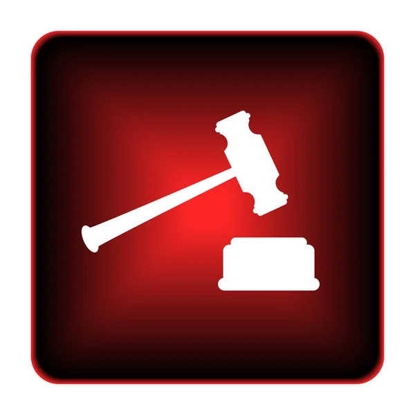 Rechter hamer pictogram — Stockfoto