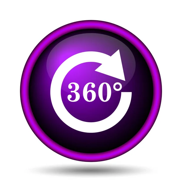 Επαναφόρτωση 360 Εικονίδιο Κουμπί Internet Άσπρο Φόντο — Φωτογραφία Αρχείου