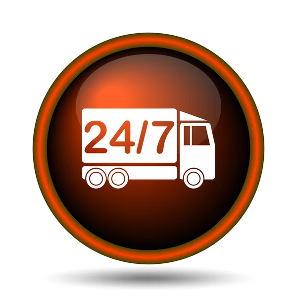 24 7 Lieferwagen-Symbol — Stockfoto