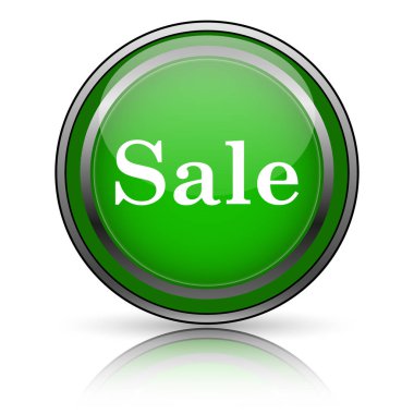 Beyaz arkaplanda parlak simge