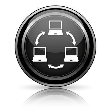 Siyah parlak simgesi