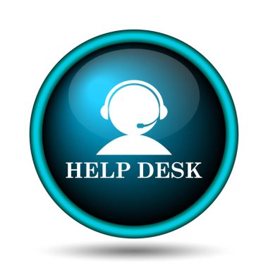 Yardım Masası simgesi. Beyaz arka plan üzerinde Internet düğmesi