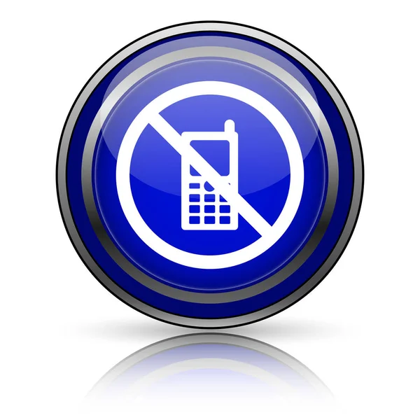 Mobile phone restricted icon — Stock Photo, Image