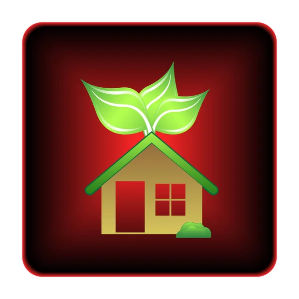 Eco house icon — Stock Photo, Image