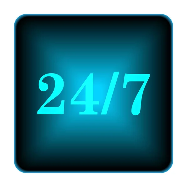 24 7 icono — Foto de Stock