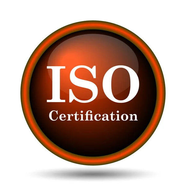 Icona di certificazione iso — Foto Stock