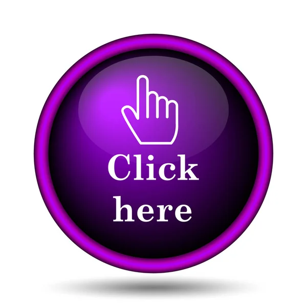 Click here icon — Stock Photo, Image