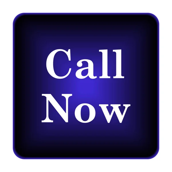 Call Now Icon Internet Button White Background — Stock Photo, Image