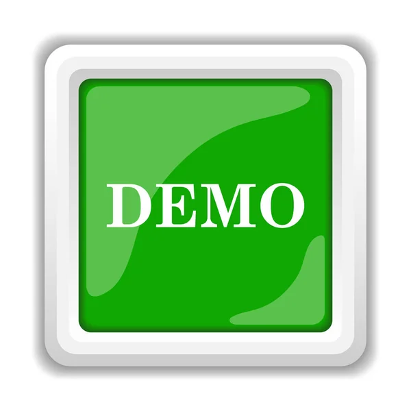 Demo Icon Internet Button White Background — Stock Photo, Image