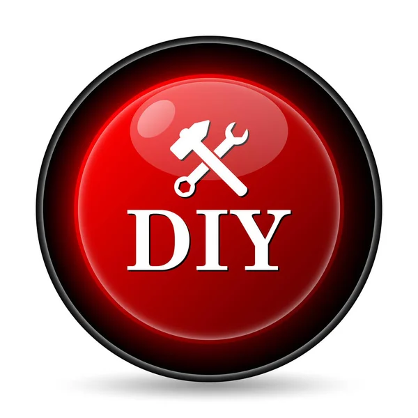 Diy のアイコン 白い背景の上のインター ネット ボタン — ストック写真