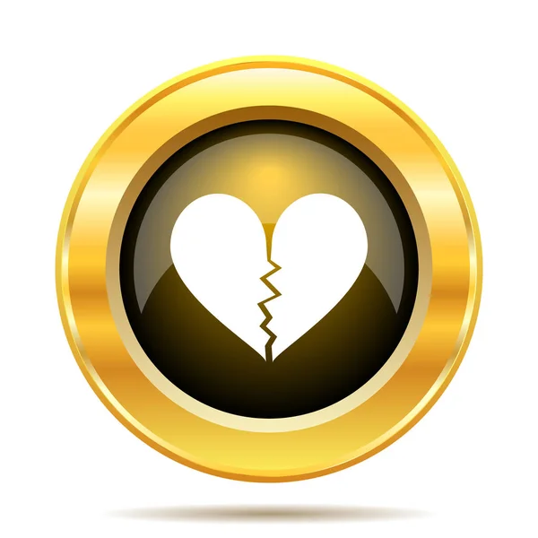 Broken heart icon — Stock Photo, Image