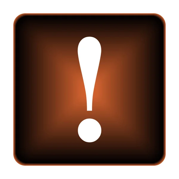 Attention Icon Internet Button White Background — Stock Photo, Image