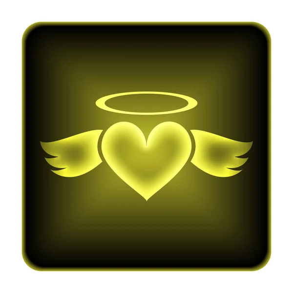 Heart angel icon — Stock Photo, Image