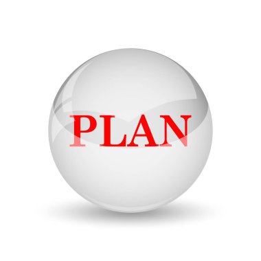 Planı simgesi. Beyaz arka plan üzerinde Internet düğmesi
