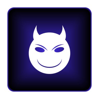 Kötü simgesi. Beyaz arka plan üzerinde Internet düğmesi