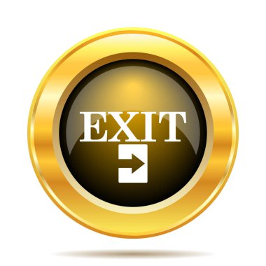 Çıkış simgesi. Beyaz arka plan üzerinde Internet düğmesi