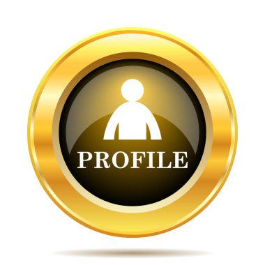 Profil simgesi. Beyaz arka plan üzerinde Internet düğmesi