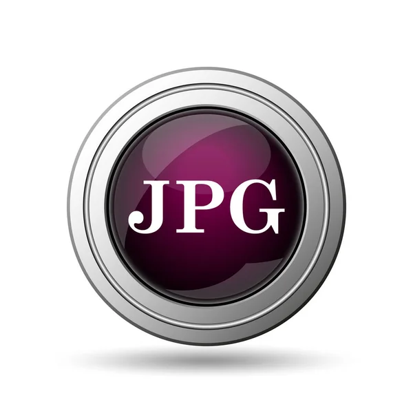 Jpg Icon Internet Button White Background — Stock Photo, Image