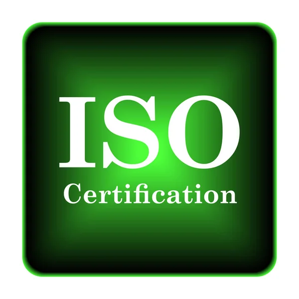 Icona di certificazione iso — Foto Stock