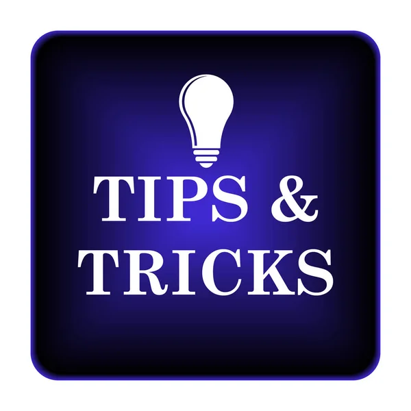 Tips Tricks Icon Internet Button White Background — Stock Photo, Image