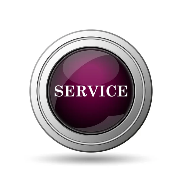 Service Ikonen Internet Knappen Vit Bakgrund — Stockfoto