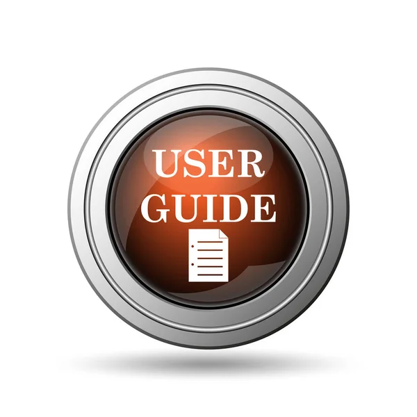 User Guide Icon Internet Button White Background — Stock Photo, Image