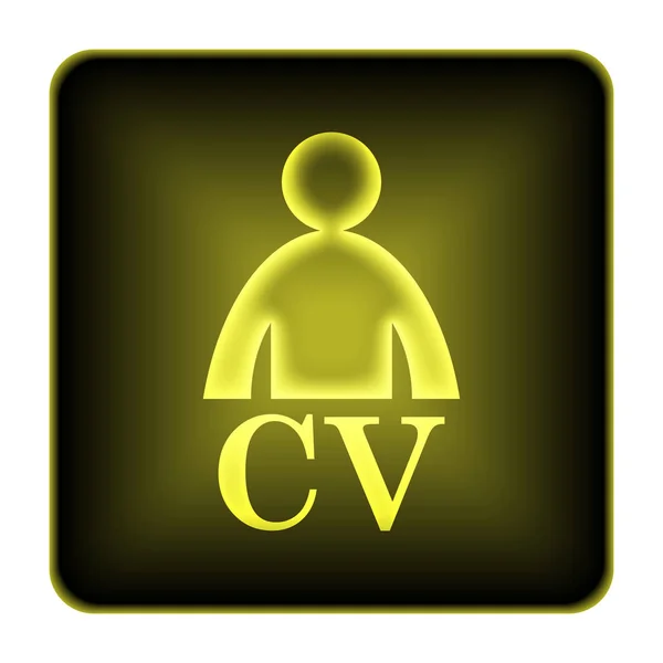 CV-ikon – stockfoto