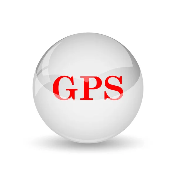 Gps Symbol Internet Taste Auf Weißem Hintergrund — Stockfoto