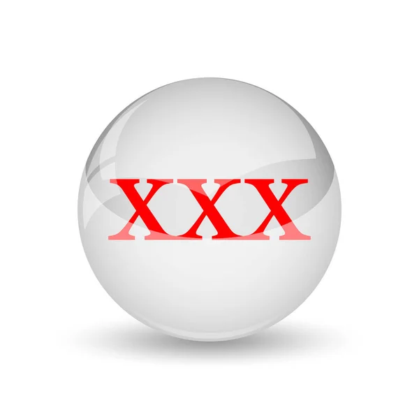Xxx Icon Internet Button White Background — Stock Photo, Image