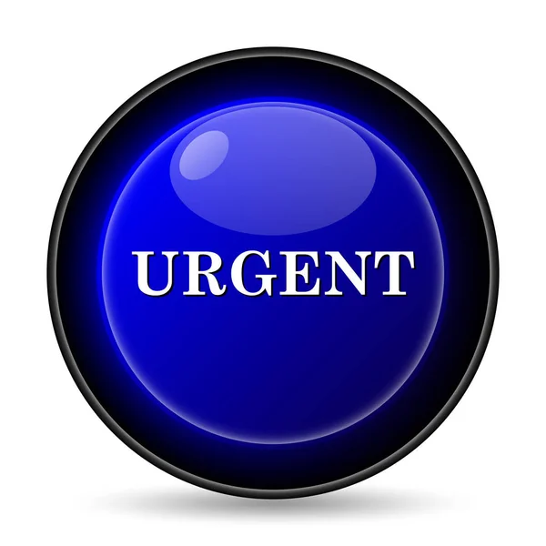 Urgent Icon Internet Button White Background — Stock Photo, Image