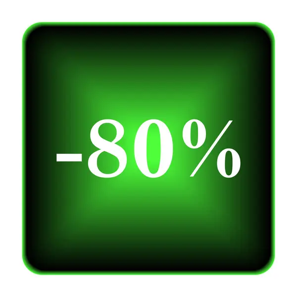 80 percent discount icon — Stock Photo, Image