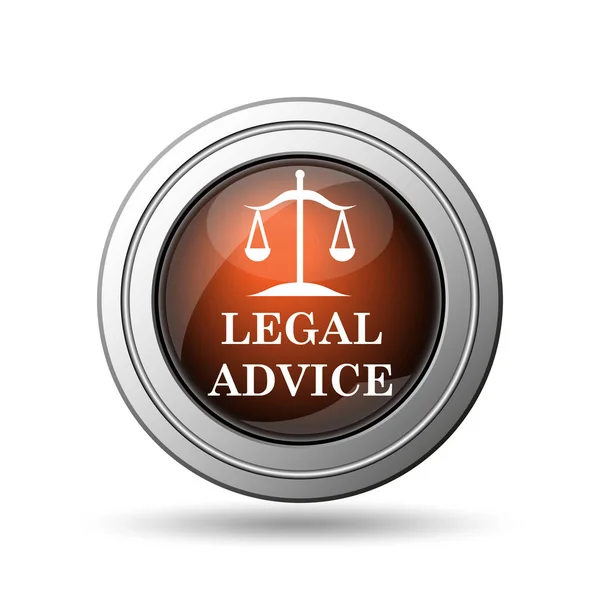 Legal Advice Icon Internet Button White Background — Stock Photo, Image