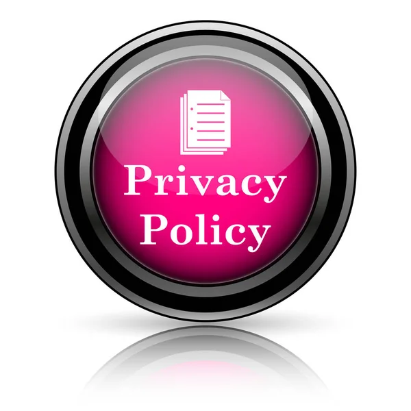 Privacy Policy Icon Internet Button White Background — Stock Photo, Image