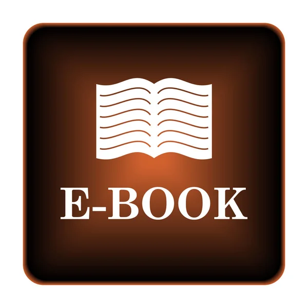 Електронна Книга Значок Інтернет Кнопки Білому Тлі — стокове фото