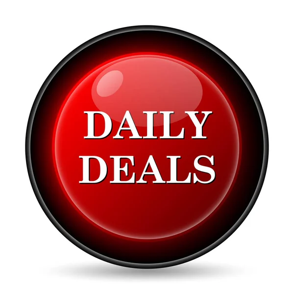 Daily Deals Icon Internet Button White Background — Stock Photo, Image