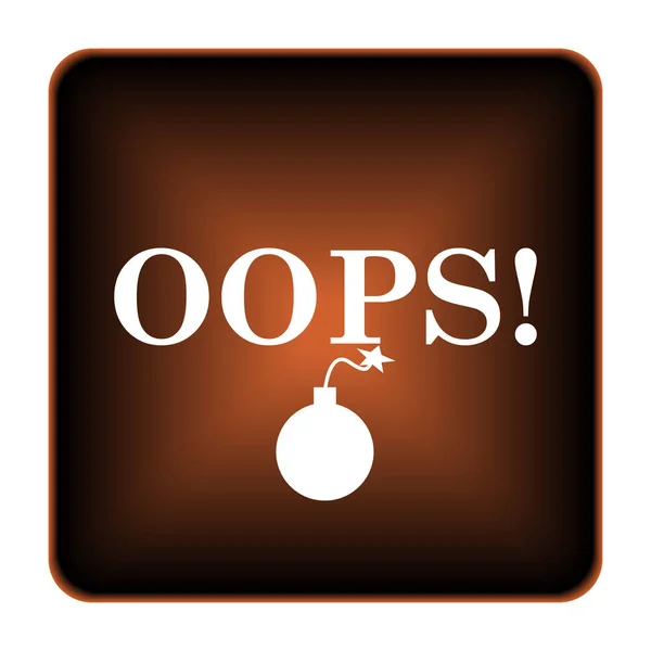 Oops icon — Stock Photo, Image