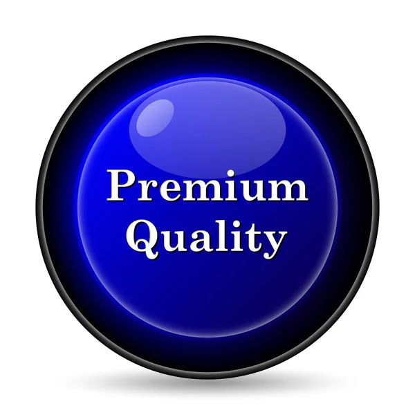 Premium Kalite Simgesi Beyaz Arka Plan Üzerinde Internet Düğmesi — Stok fotoğraf